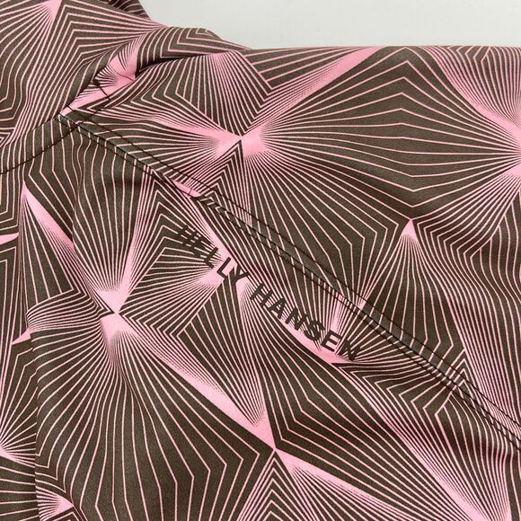 Helly Hansen Raincoat Softshell Jacket Sz S Petite Hooded 3 Layer Pink Gray - Picture 9 of 11